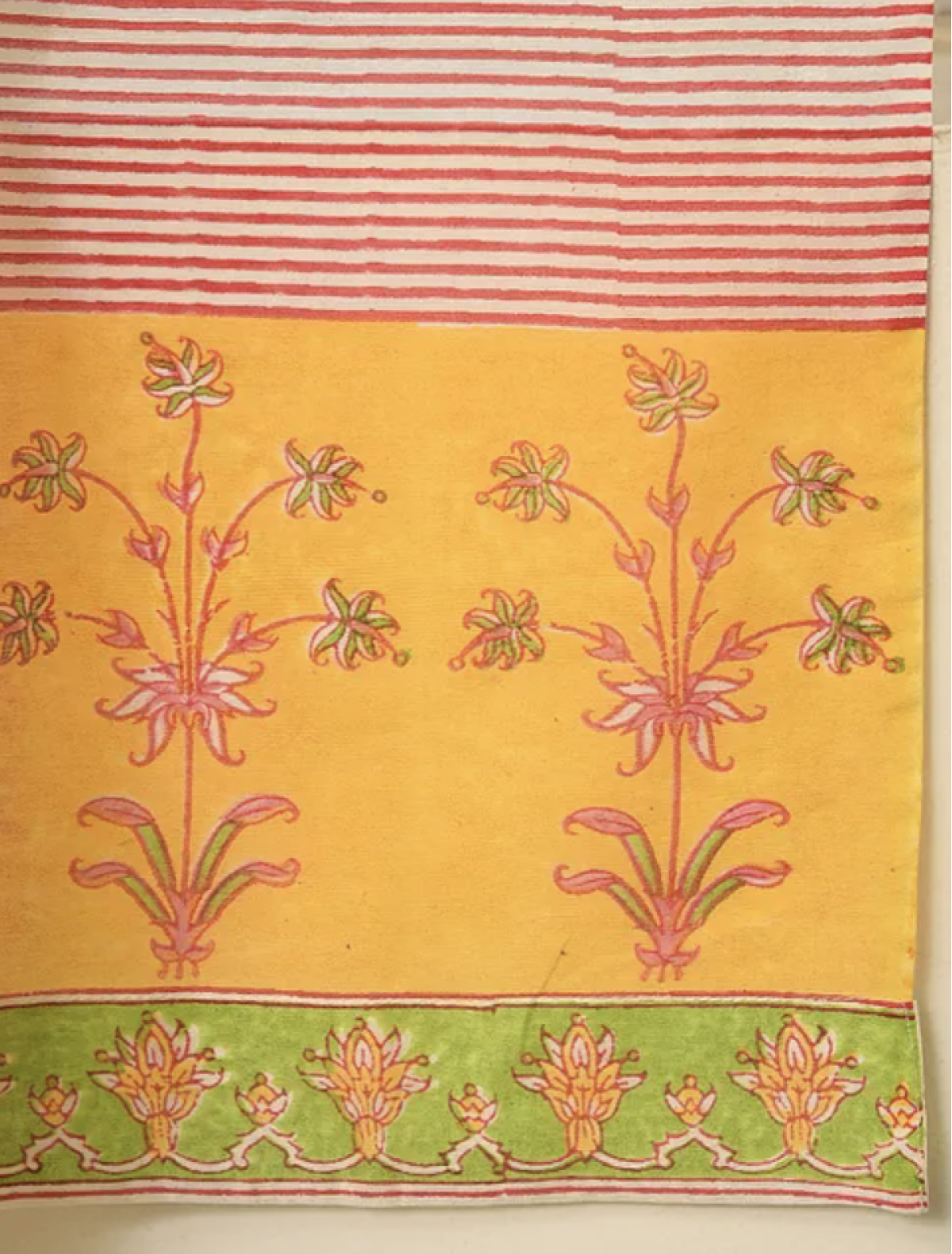 Handblock Printed Chanderi Curtain