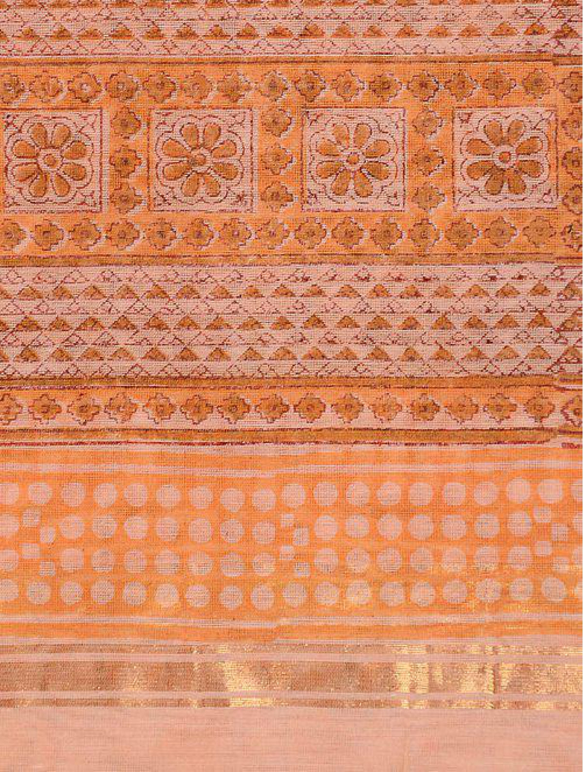 Rust Chanderi Dupatta