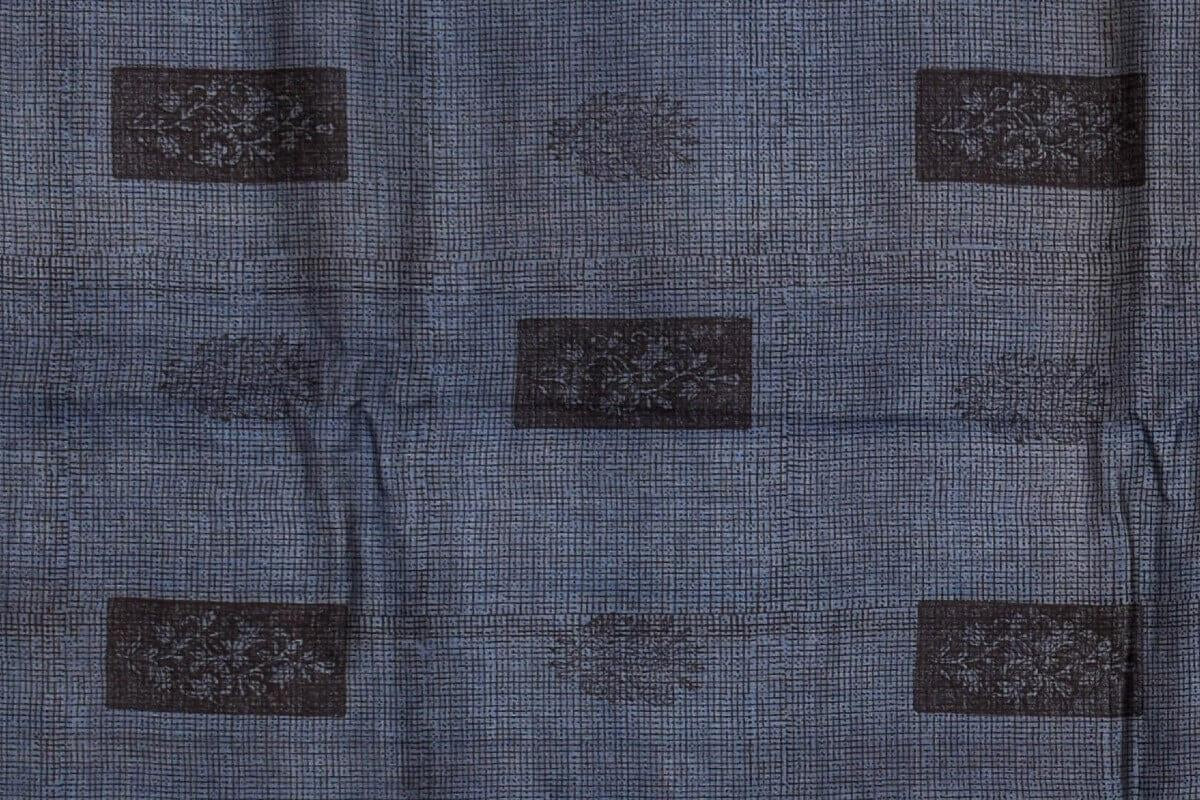 Blue Tussar Saree