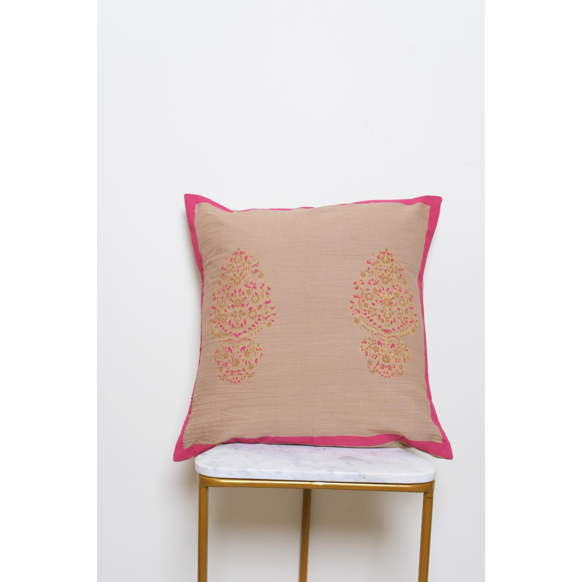 2 Paisley Beige Cushion Cover 16*16 (set of 2)
