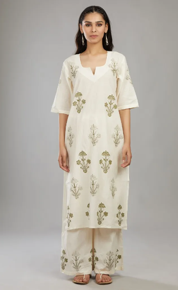 Pal Olive Kurta (Set of 3)
