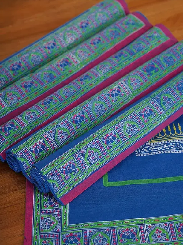 Fence Blue Table Mat Sets