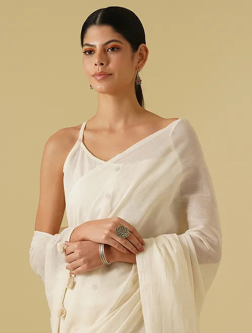 Cotton Mul Saree with Blouse