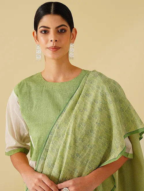 Pista Pasisely Cotton Saree