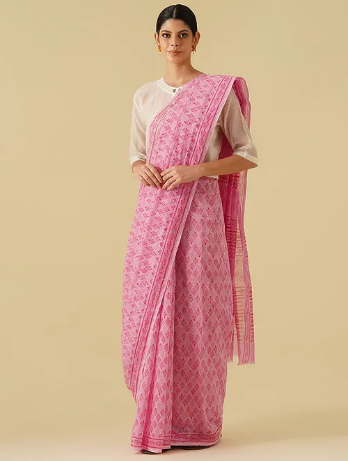 Noor Pink Mitsy Saree