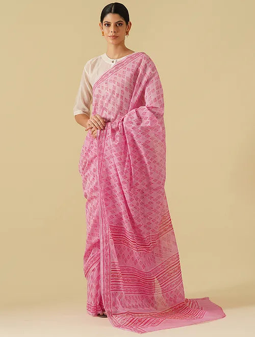 Noor Pink Mitsy Saree