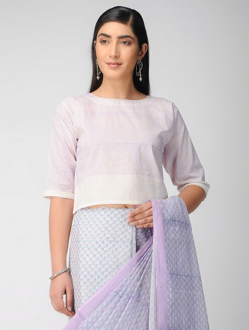 Lilac Cotton Blouse