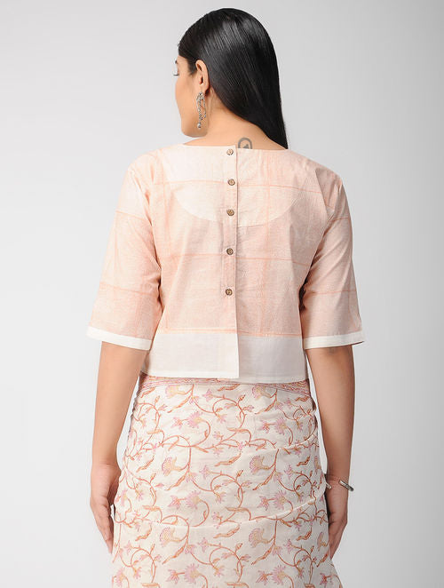 Peach Cotton Blouse