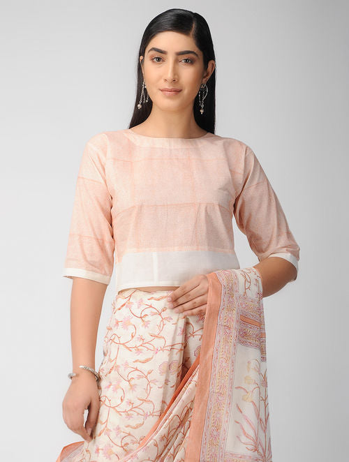 Peach Cotton Blouse