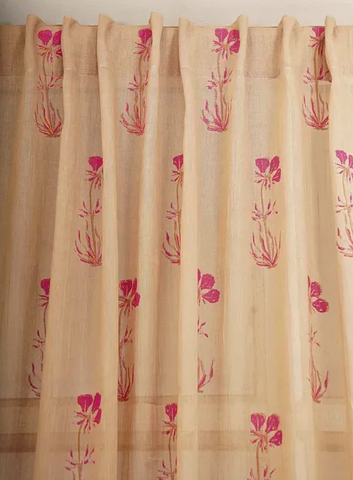 Pal Muddy Brown Cotton Curtains (Set of 2)