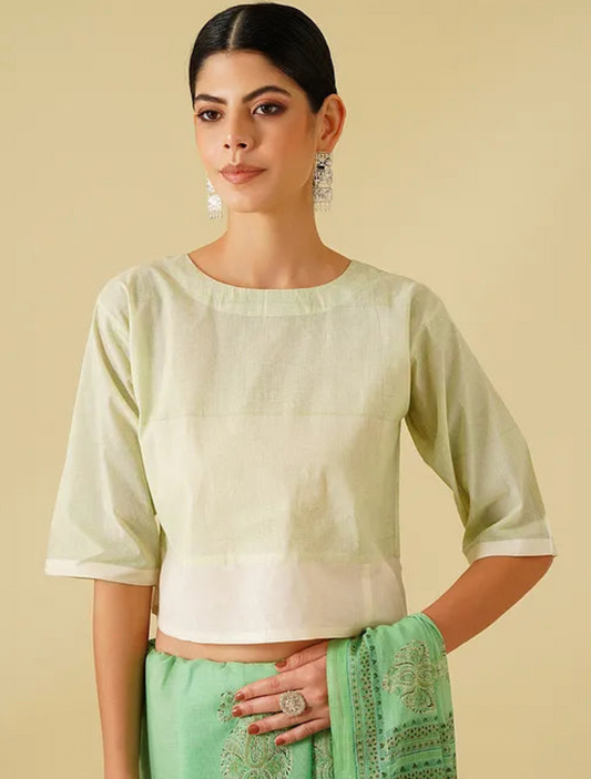 Green Cotton Blouse