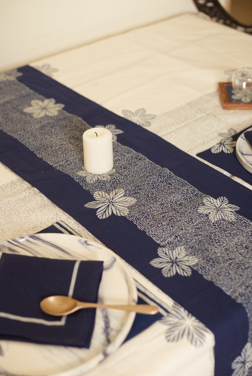 Rangoli Navy Table Runner