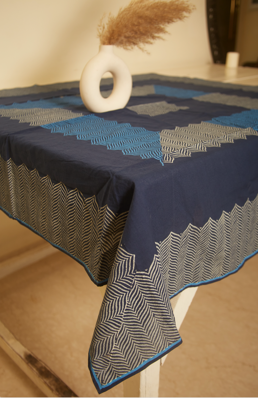 Rangoli Navy Table Cover