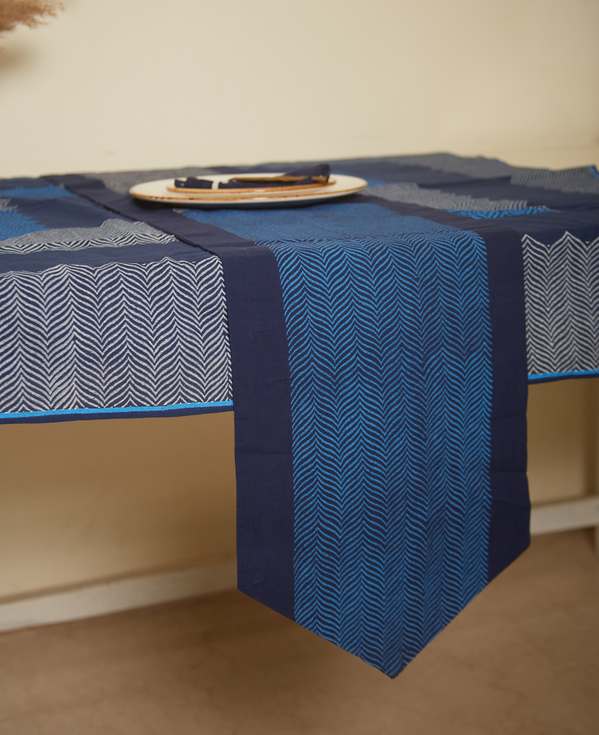 Rangoli Navy Table Cover