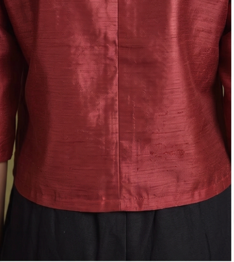 Red Top & Black Pants Coordinate (Set of 2)