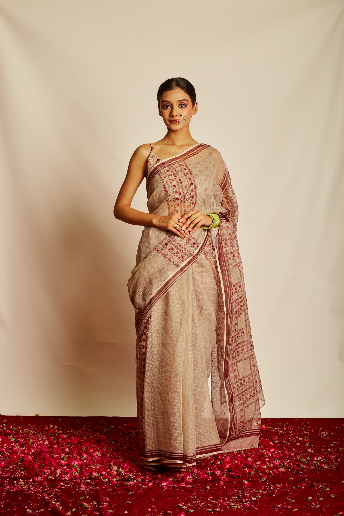 Jashan Surmayi Grid Saree