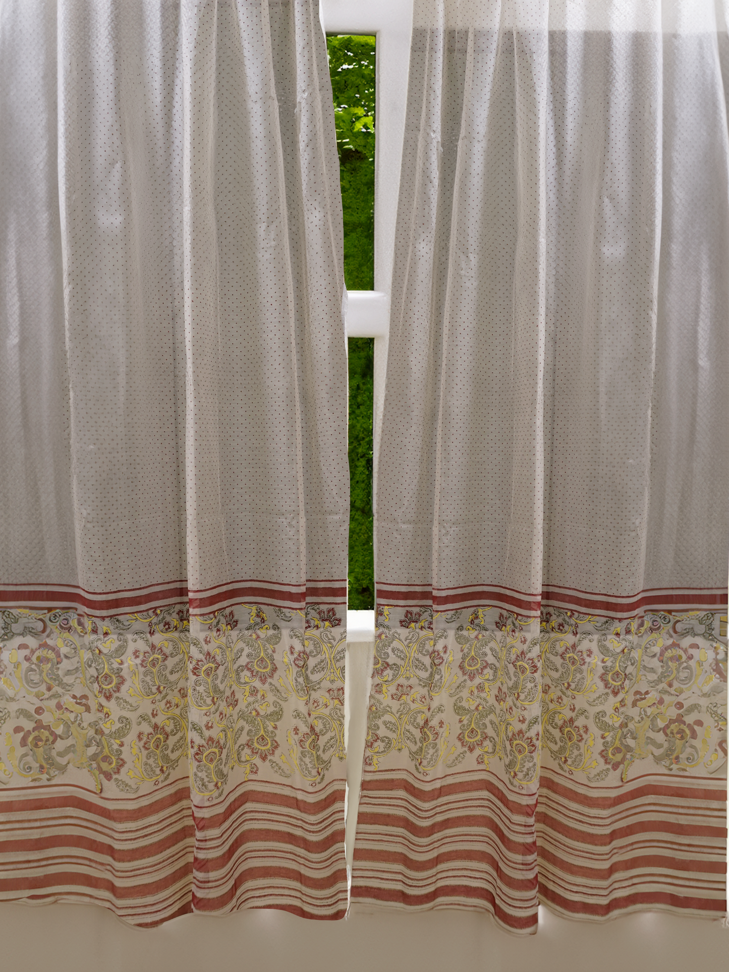 Jugal Bijnor Chanderi Curtains (Set of 2)