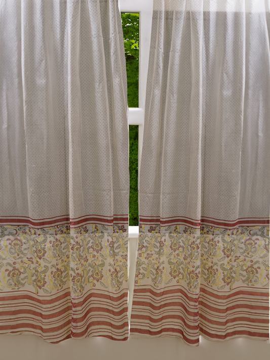 Jugal Bijnor Chanderi Curtains (Set of 2)