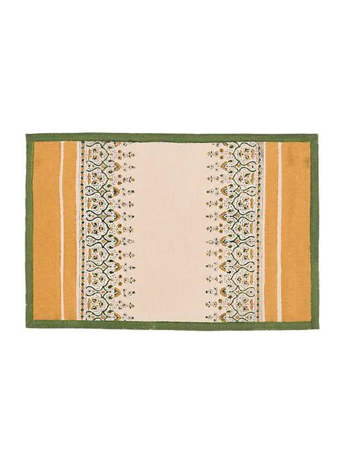 White and Yellow left and right Table Mats (Set of 2)