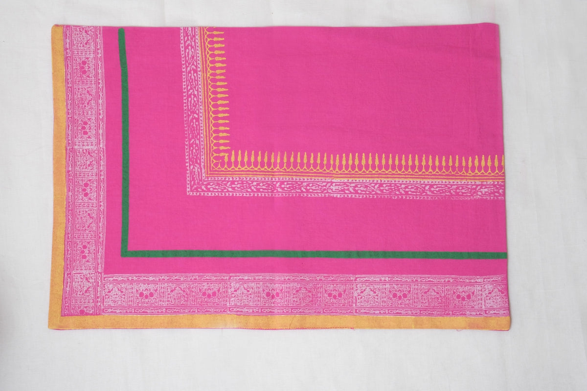 Pink Jaal blue Table Mat 18*12(set of 2)
