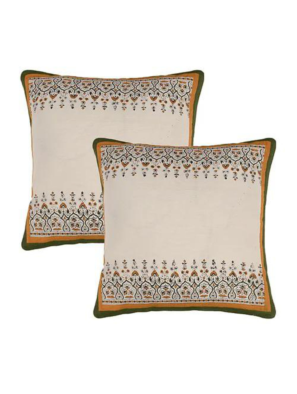 Opposite White Yellow Cushion Covers (Set of 2)