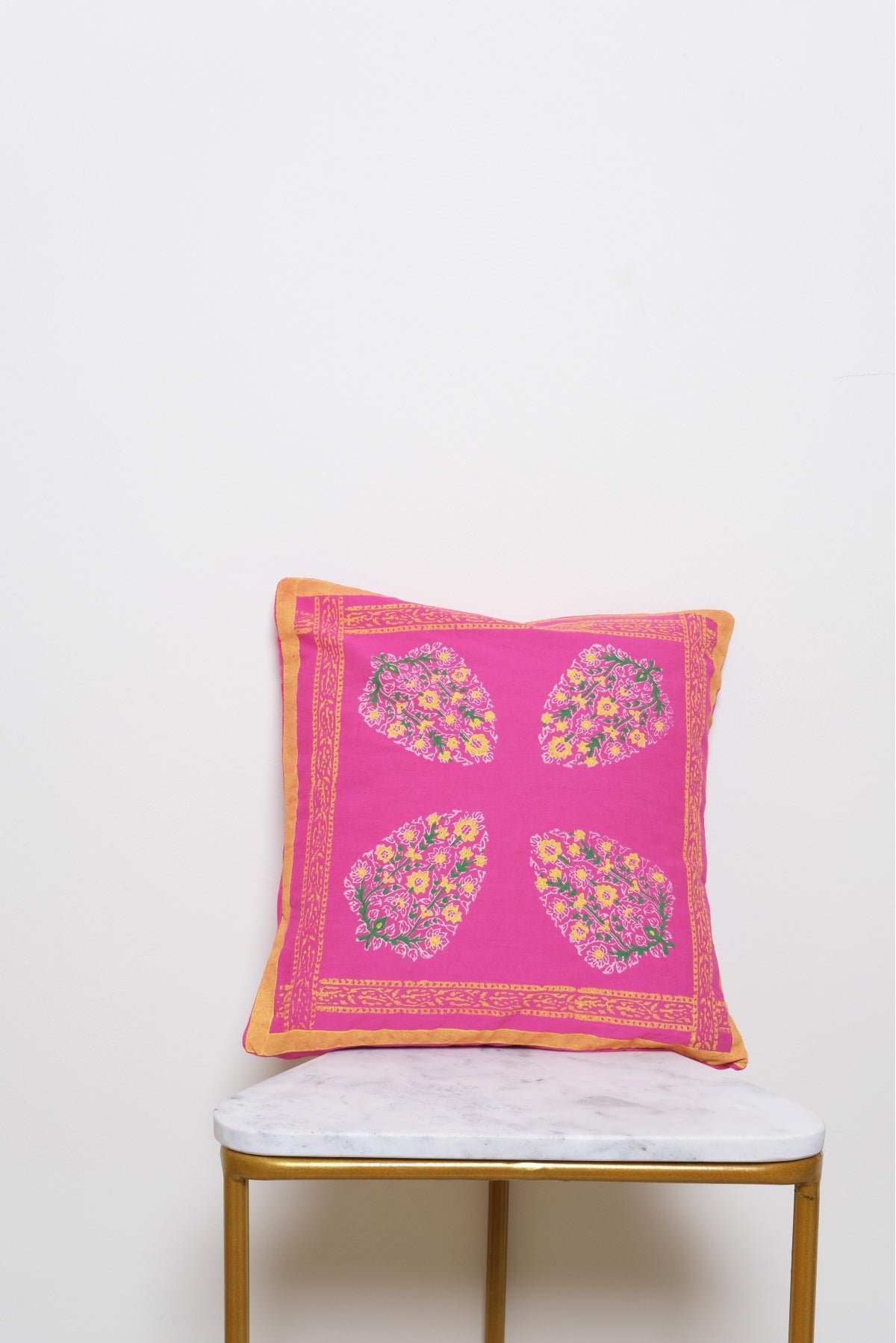 4 Paisley Cushion Cover Pink 12*12 (set of 2)