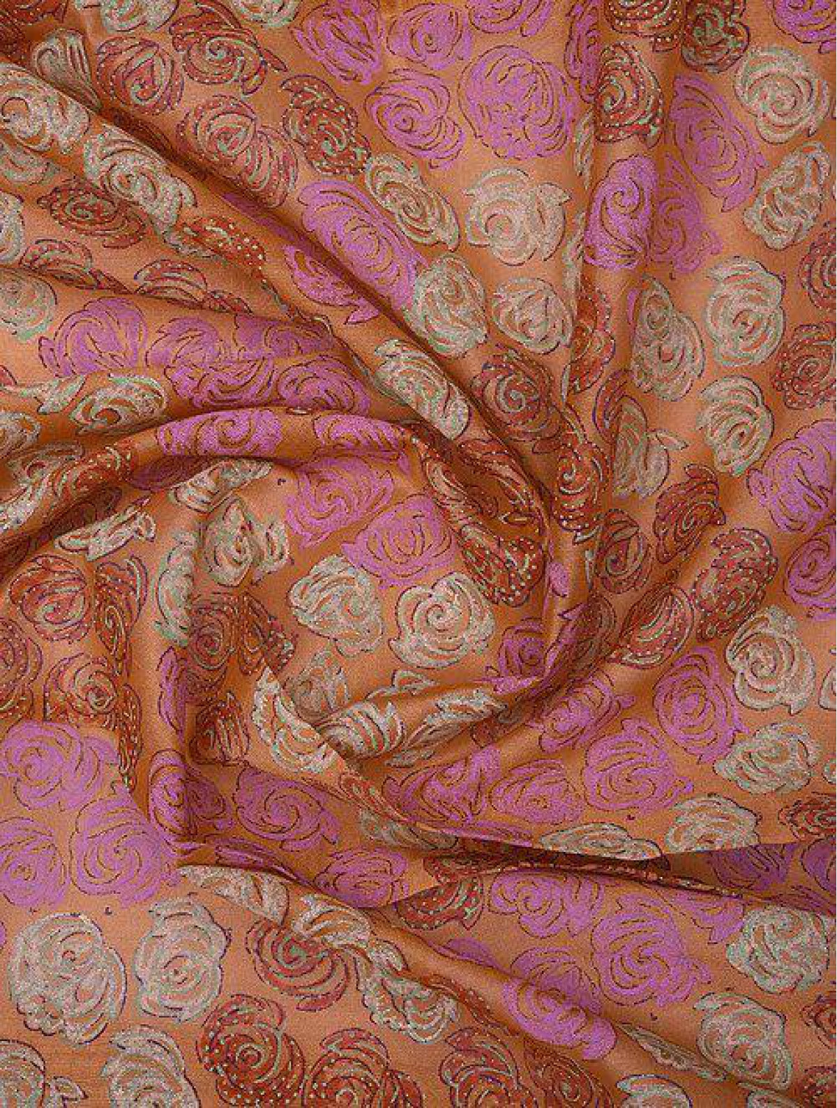 Handblock Printed Chanderi Fabric