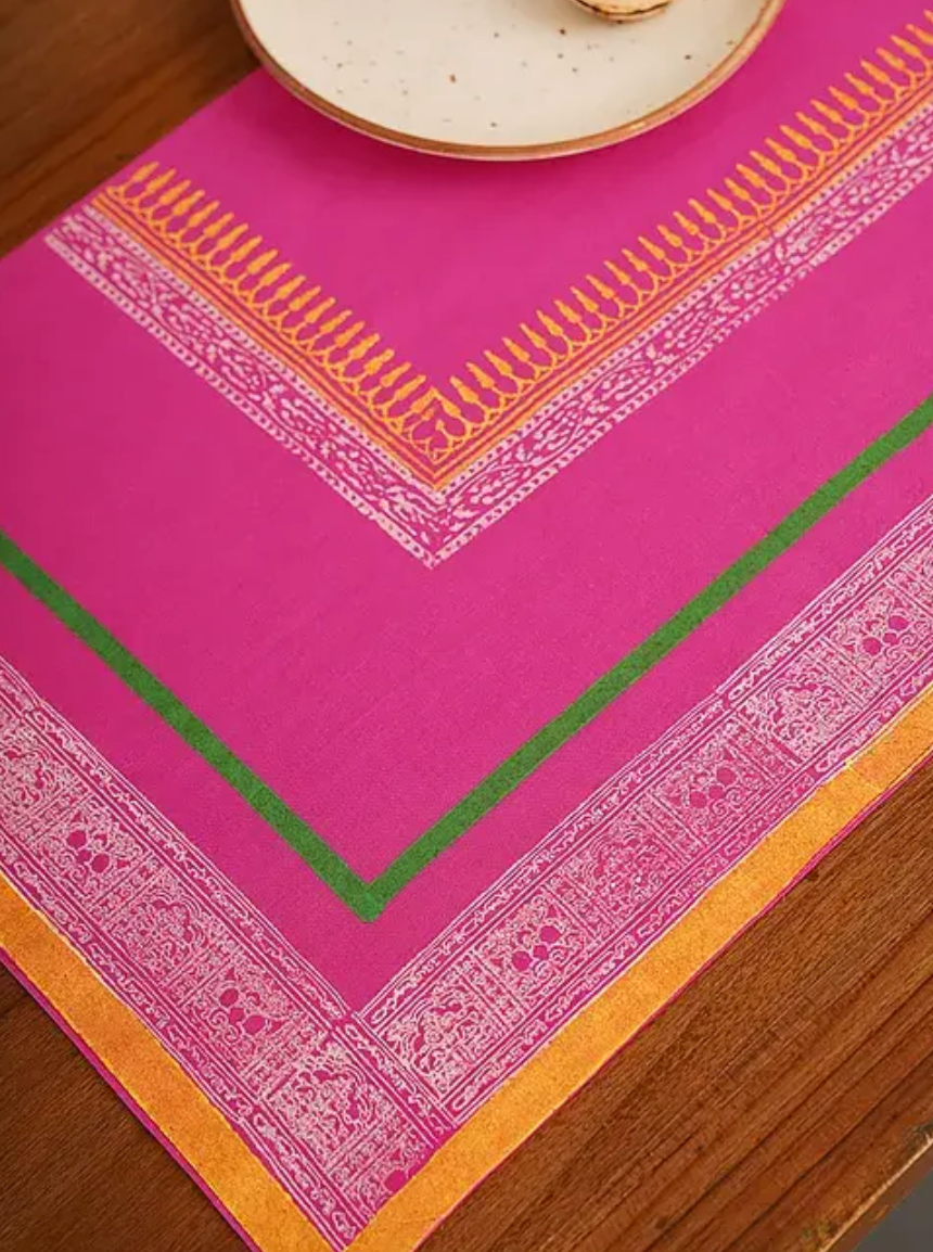 Fence Pink Table Mat Sets