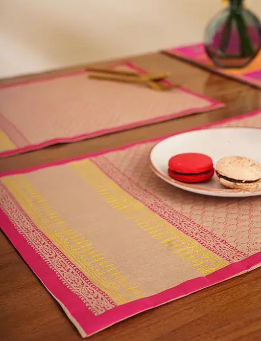 Jugal Jaali Beige Table Mat Sets